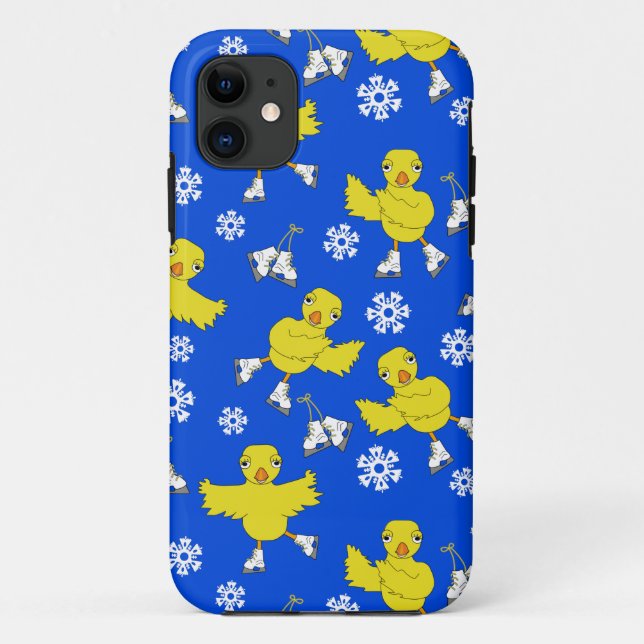 Coques Case-Mate iPhone Patinage sur glace Chick Snowflake Motif (Dos)