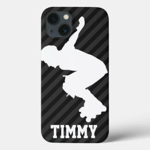 Coques Pour iPhone Patinage Xtreme ; Gris Noir & Sombre