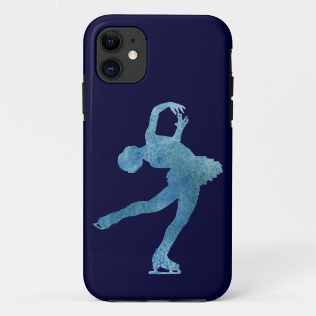 Coques Case-Mate iPhone Patineur artistique bleu frais (Dos)