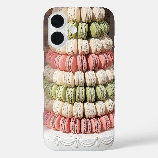 Coques Case-Mate iPhone Pâtisserie Macaron Empilée (Verso)