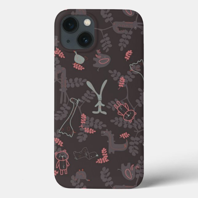 Coques Case-Mate iPhone patplaying baby animals (Verso)
