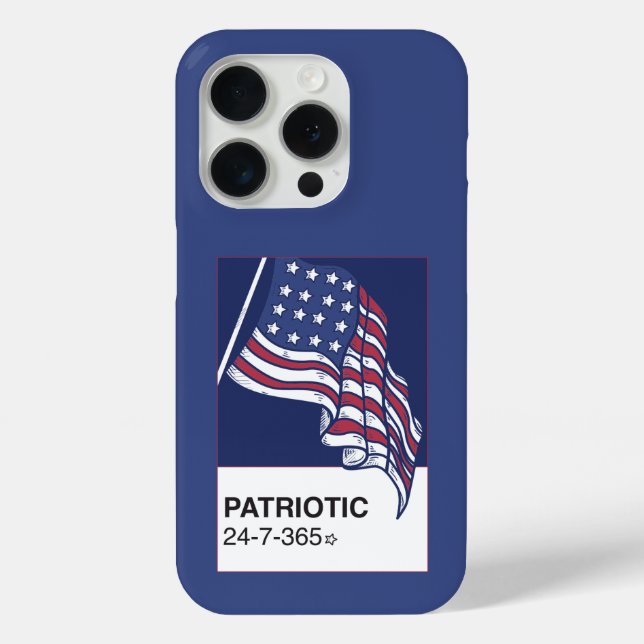 Coques Case-Mate iPhone Patriotique 24/7/365 (Verso)