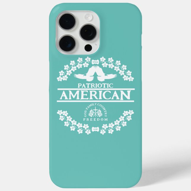 COQUES Case-Mate iPhone PATRIOTIQUE AMÉRICAIN | DIEU FAMILLE PAYS LIBERTÉ (Verso)