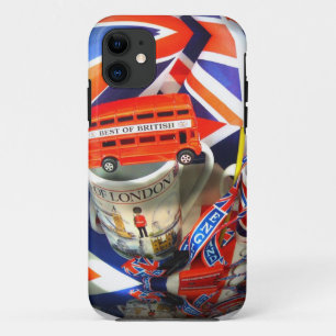 Coque iPhone 11 Patriotique Angleterre Londres collage accessoires