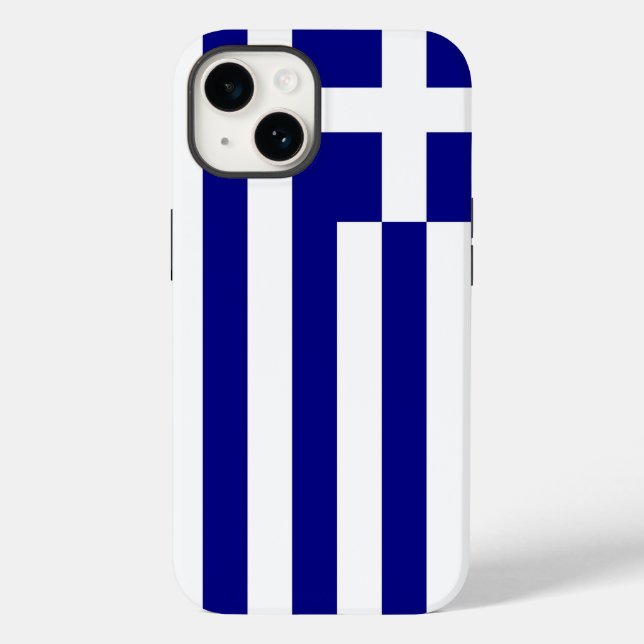 Coques Case-Mate iPhone Patriotique Apple Coque-Mate, Grèce Drapeau Coque- (Verso)