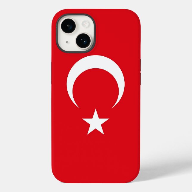 Coques Case-Mate iPhone Patriotique Apple Coque-Mate, Turquie drapeau Coqu (Verso)