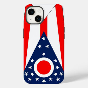 Coque Case-Mate iPhone Patriotique Apple iPhone 14 Coque-Mate, Ohio Drape