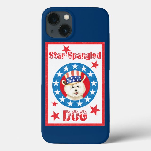 Coques Case-Mate iPhone Patriotique Bichon Frise (Verso)