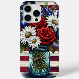 Coque Case-Mate iPhone Patriotique, floral en détresse