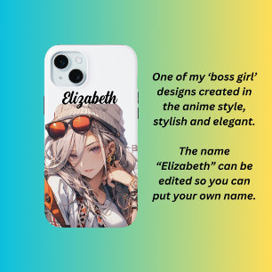 Coque Case-Mate iPhone Patron de fille, style anime