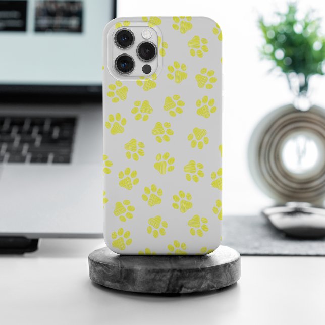 Coques Case-Mate iPhone Patrouilles de Doodle, Paws de Chien, Paws Jaunes (Créateur téléchargé)