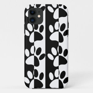 Case-Mate iPhone Case Patrouilles Et Rayures De Chien Noir Et Blanc