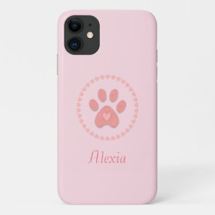 Case-Mate iPhone Case Patte de animal de compagnie mignonne moderne avec