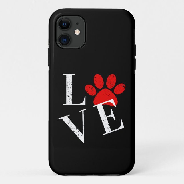 COQUES Case-Mate iPhone PATTE DE CHIEN D'AMOUR TENDANCE  (Dos)