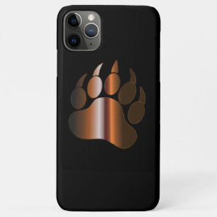 COQUES POUR iPhone PATTE D'OURS EN ACIER BRUN
