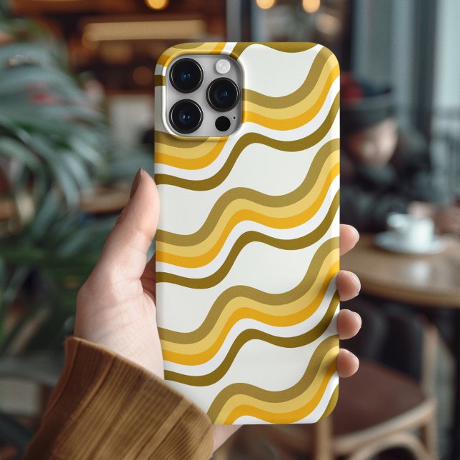 Coques Case-Mate iPhone Pattern de Golden Waves (Créateur téléchargé)