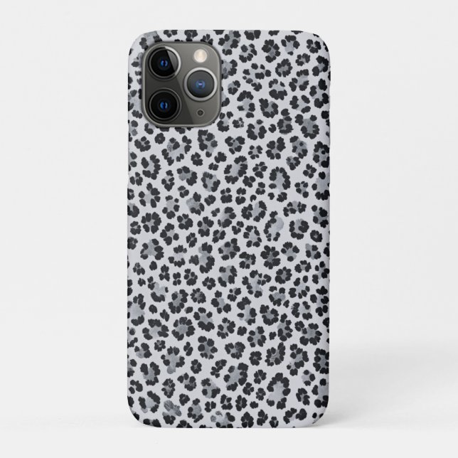 Coques Case-Mate iPhone Pattern Leopard Print Gray (Dos)