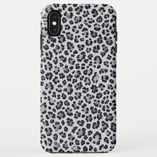 Coques Case-Mate iPhone Pattern Leopard Print Gray (Dos)