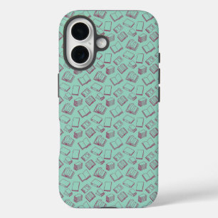 Coque Pour iPhone 16 Pattern of books