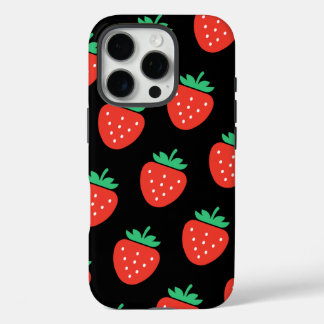 Coque iPhone 16 Pro pattern strawberries
