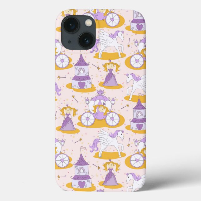 Coques Case-Mate iPhone pattern with a princess (Verso)