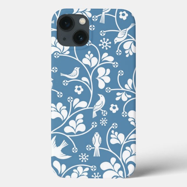 Coques Case-Mate iPhone pattern witors birds and plants ornament (Verso)