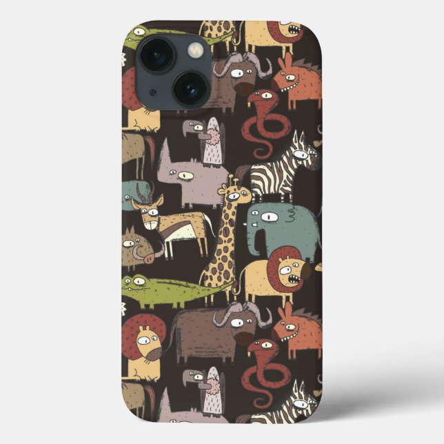 Coques Case-Mate iPhone Patterns d'African Animals (Verso)