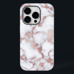 Coque Case-Mate iPhone Patterns de Chic Rose Gold White Marble Stone<br><div class="desc">Moderne, chic, élégant et girly faux imprimé rose or et blanc simple motif en marbre de pierre. ***REMARQUE IMPORTANTE DE CONCEPTION : Pour toute demande de conception personnalisée, comme les demandes de produit assorties, les changements de couleur, les changements de placement ou toute autre demande de modification, veuillez cliquer sur...</div>