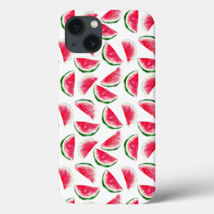 Etui iPhone 13 Patters de Cute Pineapple et Watermelon