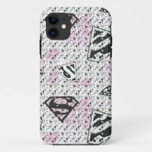 Etui iPhone Case-Mate Patters de Supergirl Pink and White Logo