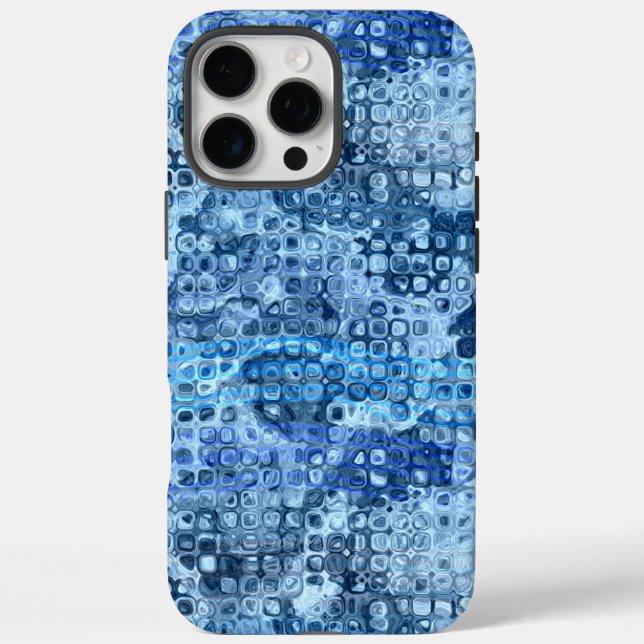 Coques Case-Mate iPhone Patters d'Ocean Blue Abstract (Verso)