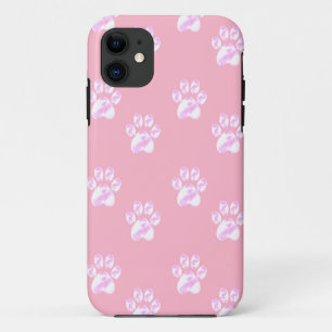 Coque iPhone 11 pattes blanches