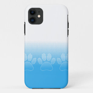 Etui iPhone Case-Mate Pattes bleues et blanches avec fond de papier jour