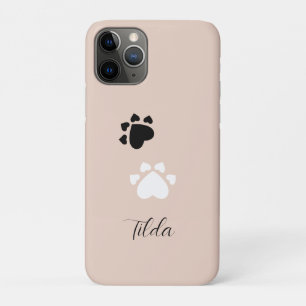 Case-Mate iPhone Case Pattes de cœur de chiot personnalisées