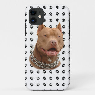 Coque iPhone 11 Pattes de Pitbull