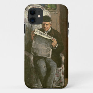 Coques Pour iPhone Paul Cezanne le père de l'artiste, lisant le "v