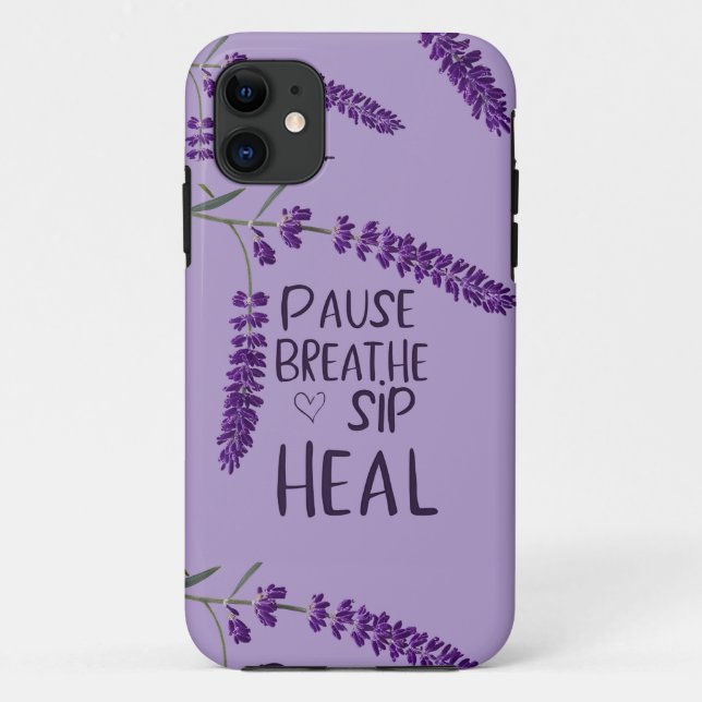 COQUES Case-Mate iPhone 🌿 PAUSE. PAIER. SIP. GUÉRIR. DESIGN (Dos)