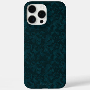 Coque iPhone 16 Pro Max Pavé HAMbWG I - Camouflage Turquoise