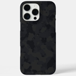 Coque iPhone 16 Pro Max Pavé HAMbyWG I - Camouflage noir
