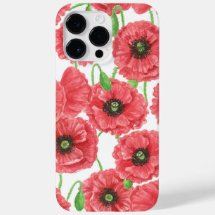 Coque Pour Pour iPhone 14 Pro Max Pavot aquarelle motif floral