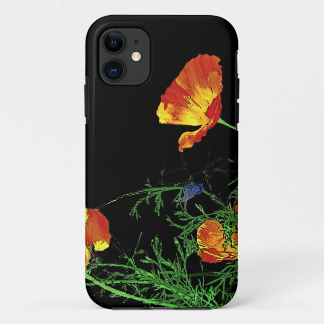 Coques Case-Mate iPhone Pavot de Californie (Dos)