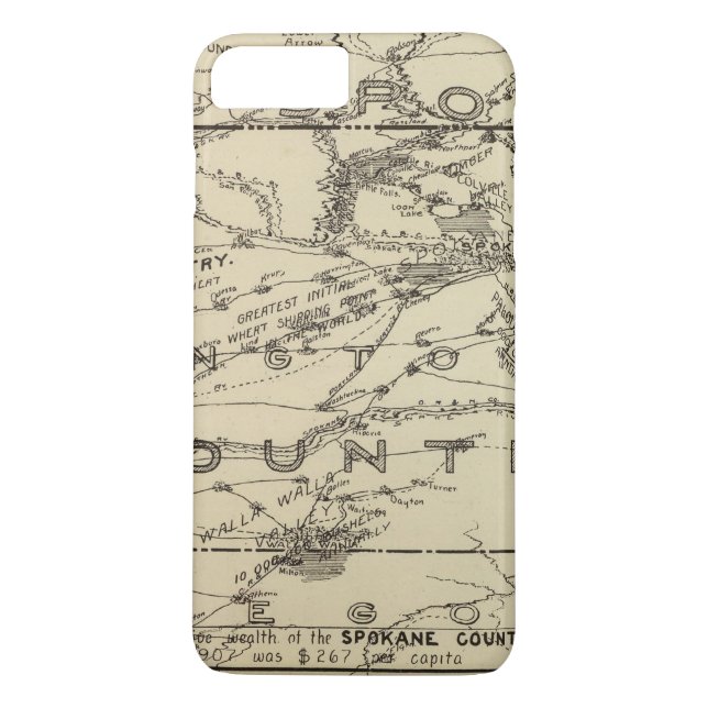 Coques Case-Mate iPhone Pays de Spokane (Dos)