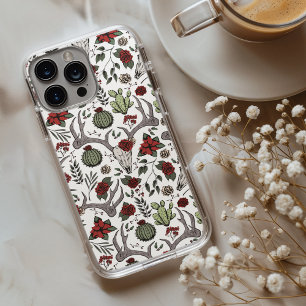 Case-Mate iPhone Case Pays Ouest Noël Floral Cerf Tête Crâne