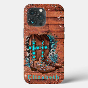 Case-Mate iPhone Case Pays Western Boot Cowboy Personnalisé