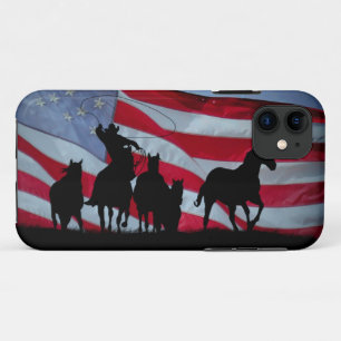 Case-Mate iPhone Case Pays Western Cowboy Roping drapeau américain