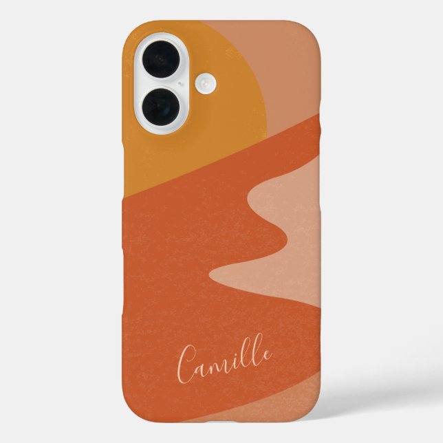 Coques Case-Mate iPhone Paysage Abstrait de montagne du désert Personnalis (Verso)