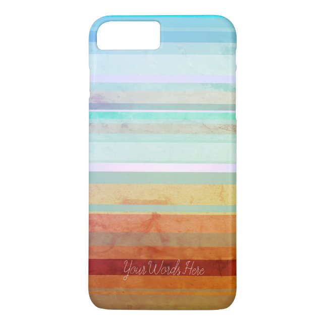 Coques Case-Mate iPhone Paysage Abstrait Rayures & Vos Mots (Dos)