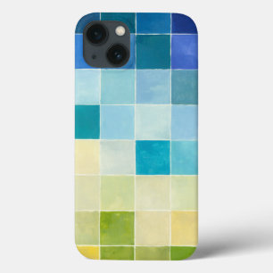 Case-Mate iPhone Case Paysage avec des Carrés multicolores
