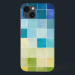 Etui iPhone 13 Paysage avec des Carrés multicolores<br><div class="desc">Megan Meagher a créé cette pièce en utilisant un style connu sous le nom de pixilation numérique. Les artistes utilisent des programmes informatiques pour concevoir et dessiner leurs pièces, produisant des rendus impressionnistes de décors du monde réel. Si vous aimez l'art expérimental abstrait, cette impression est pour vous!</div>