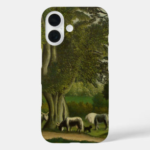Coques iPhone 16 Paysage avec laitières d'Henri Rousseau